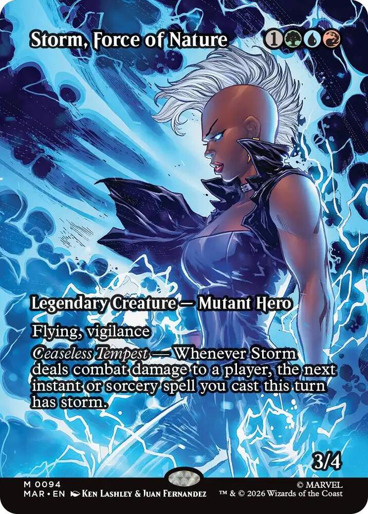 Storm, Force of Nature (Borderless), Marvel Universe Eternal-Legal 94