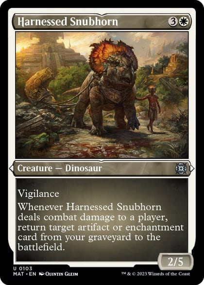 Harnessed Snubhorn (Foil Etched), March of the Machine: The Aftermath 103