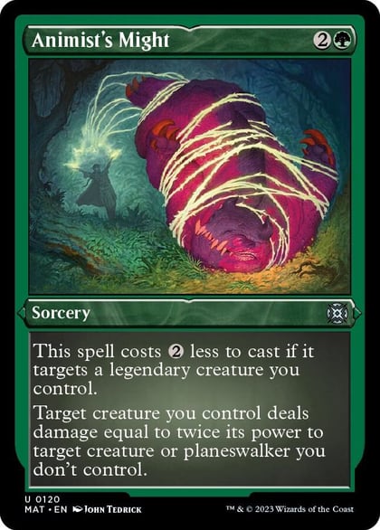 Animist's Might (Foil Etched), March of the Machine: The Aftermath 120