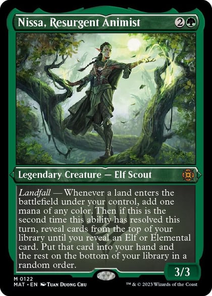 Nissa, Resurgent Animist (Foil Etched), March of the Machine: The Aftermath 122