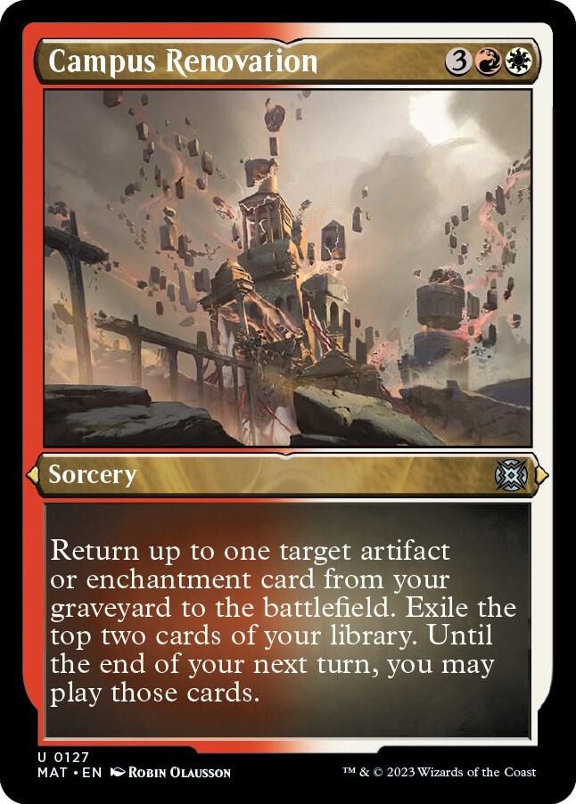 Campus Renovation (Foil Etched), March of the Machine: The Aftermath 127