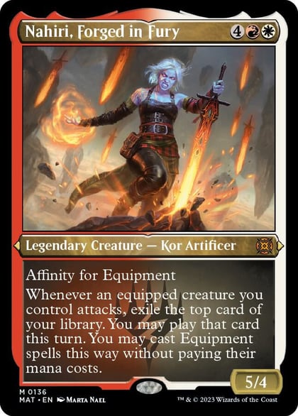 Nahiri, Forged in Fury (Foil Etched), March of the Machine: The Aftermath 136