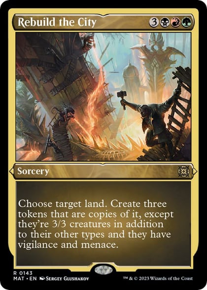 Rebuild the City (Foil Etched), March of the Machine: The Aftermath 143