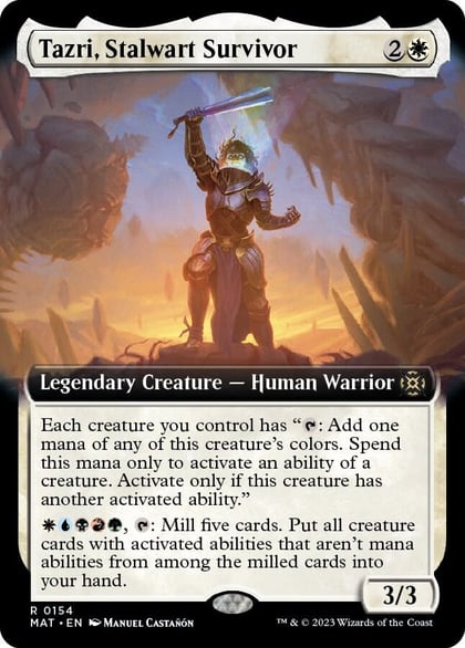 Tazri, Stalwart Survivor (Extended Art), March of the Machine: The Aftermath 154
