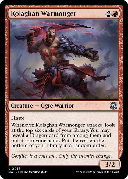 Kolaghan Warmonger, March of the Machine: The Aftermath 17