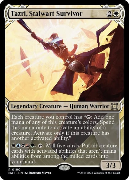 Tazri, Stalwart Survivor (Halo Foil), March of the Machine: The Aftermath 190