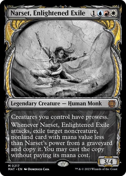 Narset, Enlightened Exile (Halo Foil), March of the Machine: The Aftermath 217