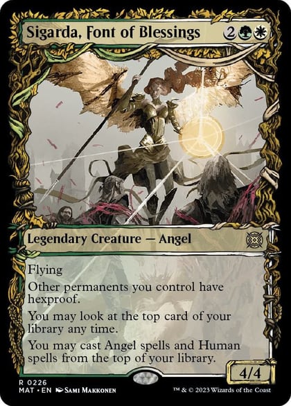 Sigarda, Font of Blessings (Halo Foil), March of the Machine: The Aftermath 226