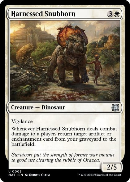 Harnessed Snubhorn, March of the Machine: The Aftermath 3