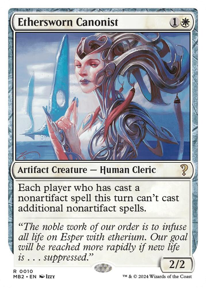 Ethersworn Canonist (White Border), Mystery Booster 2 10