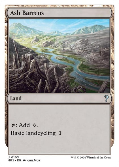 Ash Barrens (White Border), Mystery Booster 2 103
