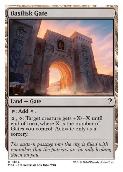 Basilisk Gate (White Border), Mystery Booster 2 104