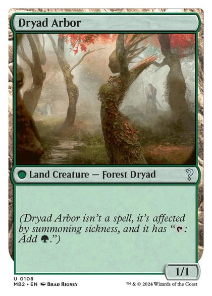 Dryad Arbor (White Border), Mystery Booster 2 108