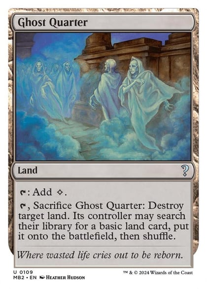 Ghost Quarter (White Border), Mystery Booster 2 109