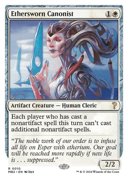 Ethersworn Canonist (White Border), Mystery Booster 2 10