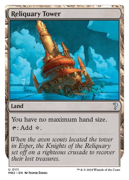 Reliquary Tower (White Border), Mystery Booster 2 111