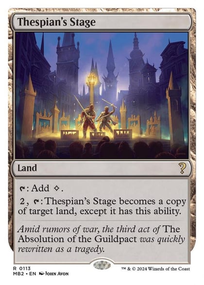 Thespian's Stage (White Border), Mystery Booster 2 113