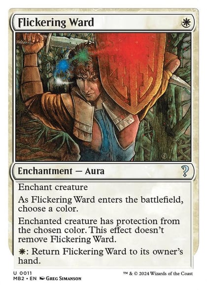 Flickering Ward (White Border), Mystery Booster 2 11