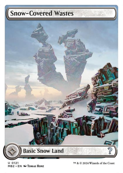 Snow-Covered Wastes (White Border), Mystery Booster 2 121