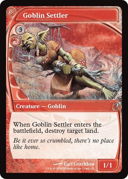 Goblin Settler (Future Sight), Mystery Booster 2 131