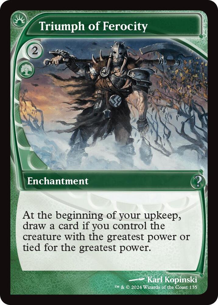 Triumph of Ferocity (Future Sight), Mystery Booster 2 135