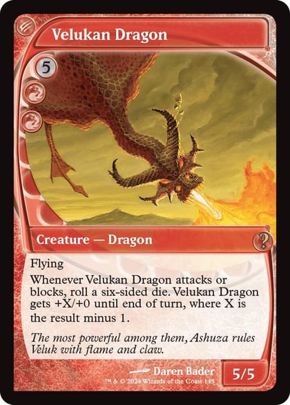 Velukan Dragon (Future Sight), Mystery Booster 2 145