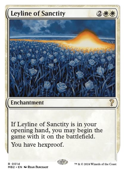 Leyline of Sanctity (White Border), Mystery Booster 2 14