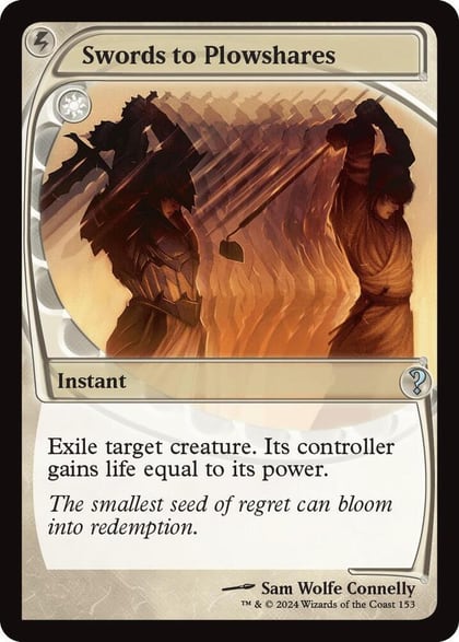 Swords to Plowshares (Future Sight), Mystery Booster 2 153