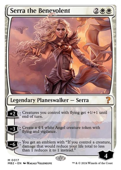Serra the Benevolent (White Border), Mystery Booster 2 17