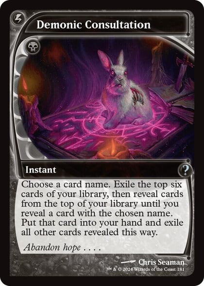 Demonic Consultation (Future Sight), Mystery Booster 2 181