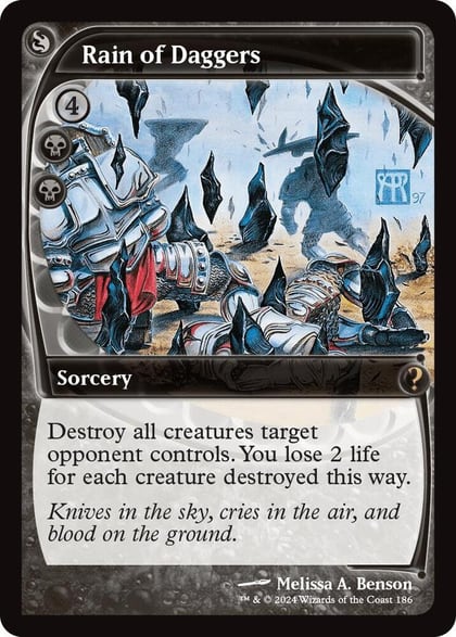 Rain of Daggers (Future Sight), Mystery Booster 2 186