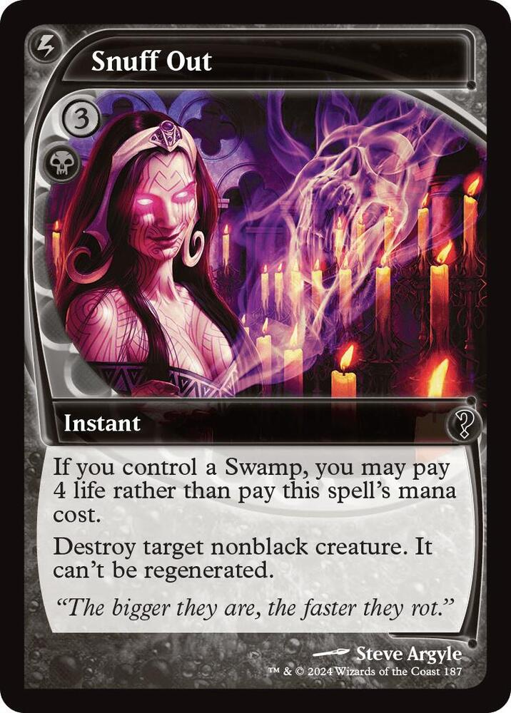 Snuff Out (Future Sight), Mystery Booster 2 187