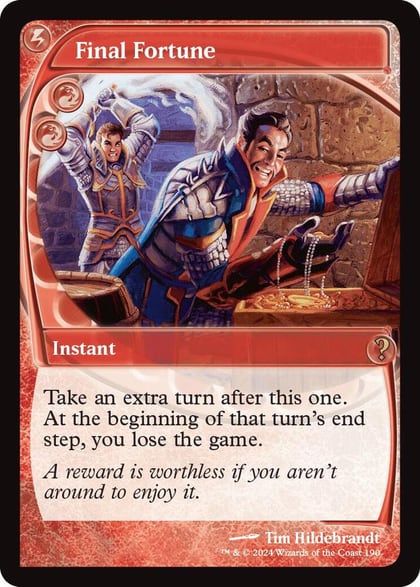 Final Fortune (Future Sight), Mystery Booster 2 190