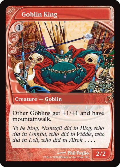 Goblin King (Future Sight), Mystery Booster 2 191