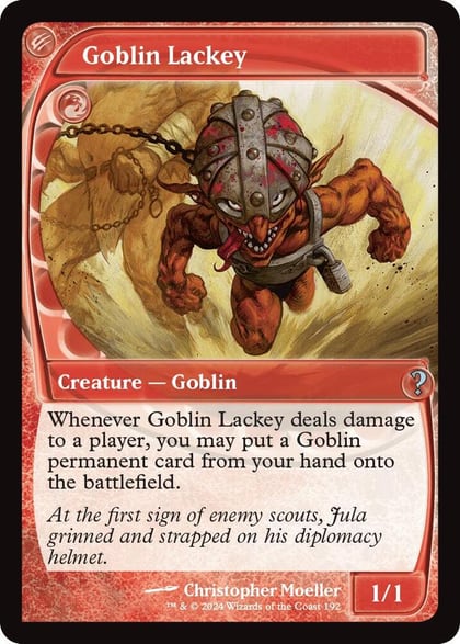 Goblin Lackey (Future Sight), Mystery Booster 2 192