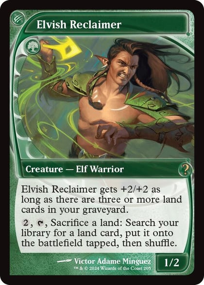 Elvish Reclaimer (Future Sight), Mystery Booster 2 205