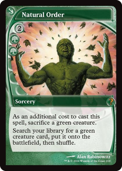 Natural Order (Future Sight), Mystery Booster 2 210