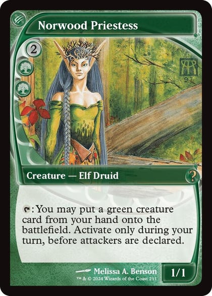 Norwood Priestess (Future Sight), Mystery Booster 2 211