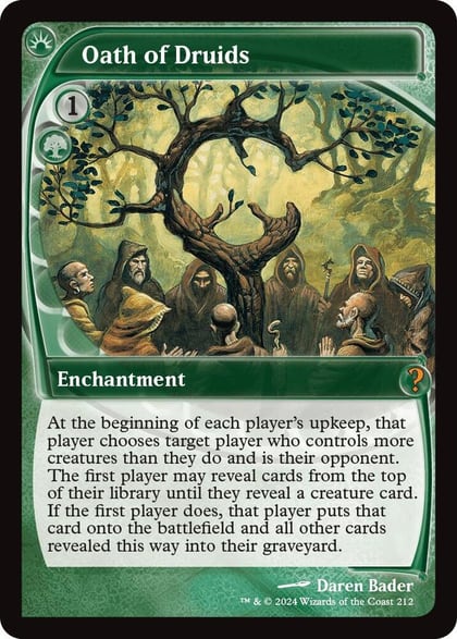 Oath of Druids (Future Sight), Mystery Booster 2 212