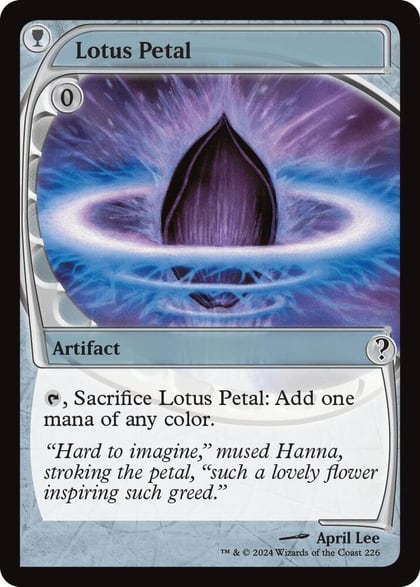 Lotus Petal (Future Sight), Mystery Booster 2 226