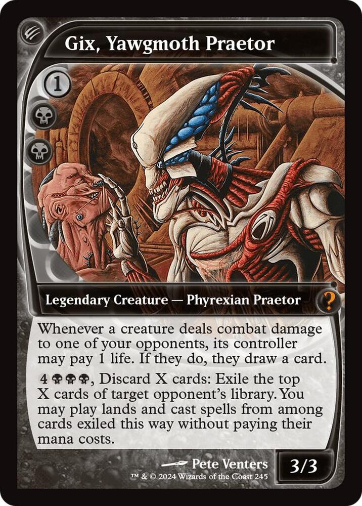 Gix, Yawgmoth Praetor (Future Sight), Mystery Booster 2 245