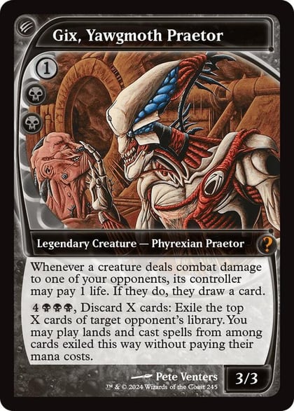 Gix, Yawgmoth Praetor (Future Sight), Mystery Booster 2 245