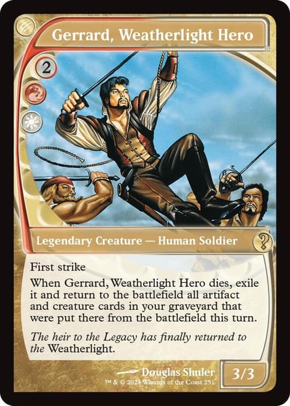 Gerrard, Weatherlight Hero (Future Sight), Mystery Booster 2 251