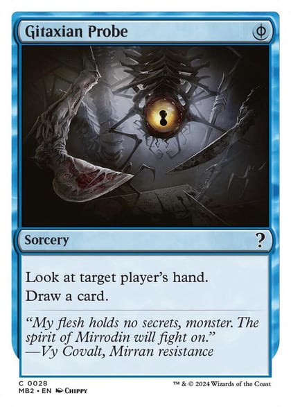 Gitaxian Probe (White Border), Mystery Booster 2 28