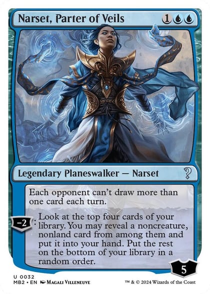 Narset, Parter of Veils (White Border), Mystery Booster 2 32
