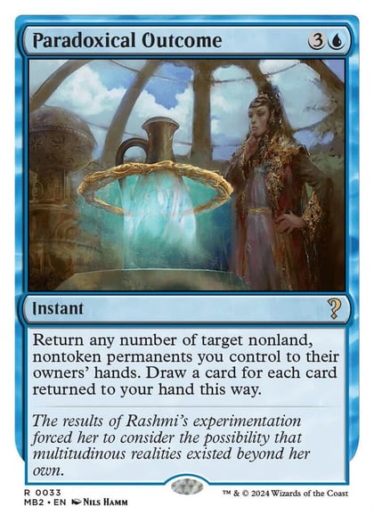 Paradoxical Outcome (White Border), Mystery Booster 2 33