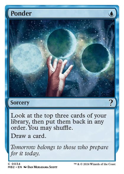 Ponder (White Border), Mystery Booster 2 34