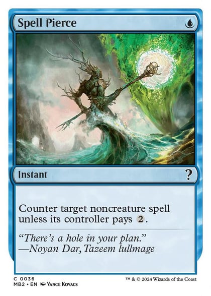 Spell Pierce (White Border), Mystery Booster 2 36