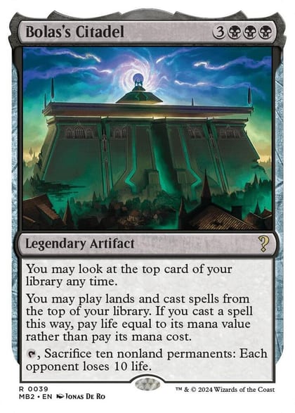 Bolas's Citadel (White Border), Mystery Booster 2 39