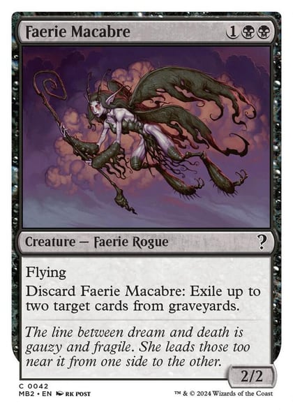 Faerie Macabre (White Border), Mystery Booster 2 42